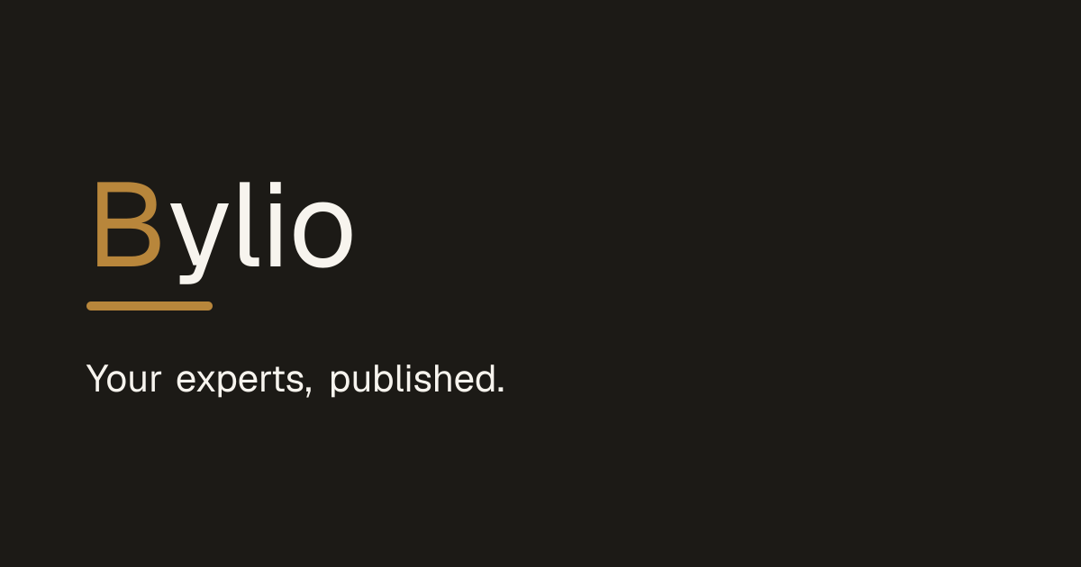 Bylio - Transform expert interviews into publishable thought leadership.